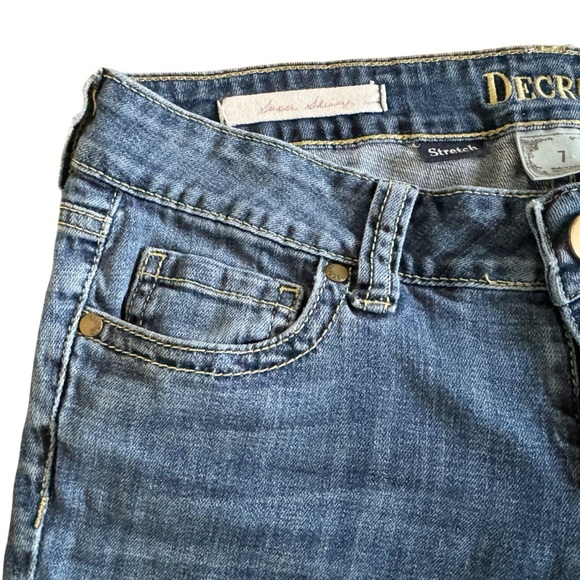 DECREE jeans women’s size 7 super skinny stretch size 29 preppy low rise S537 - Picture 5 of 9